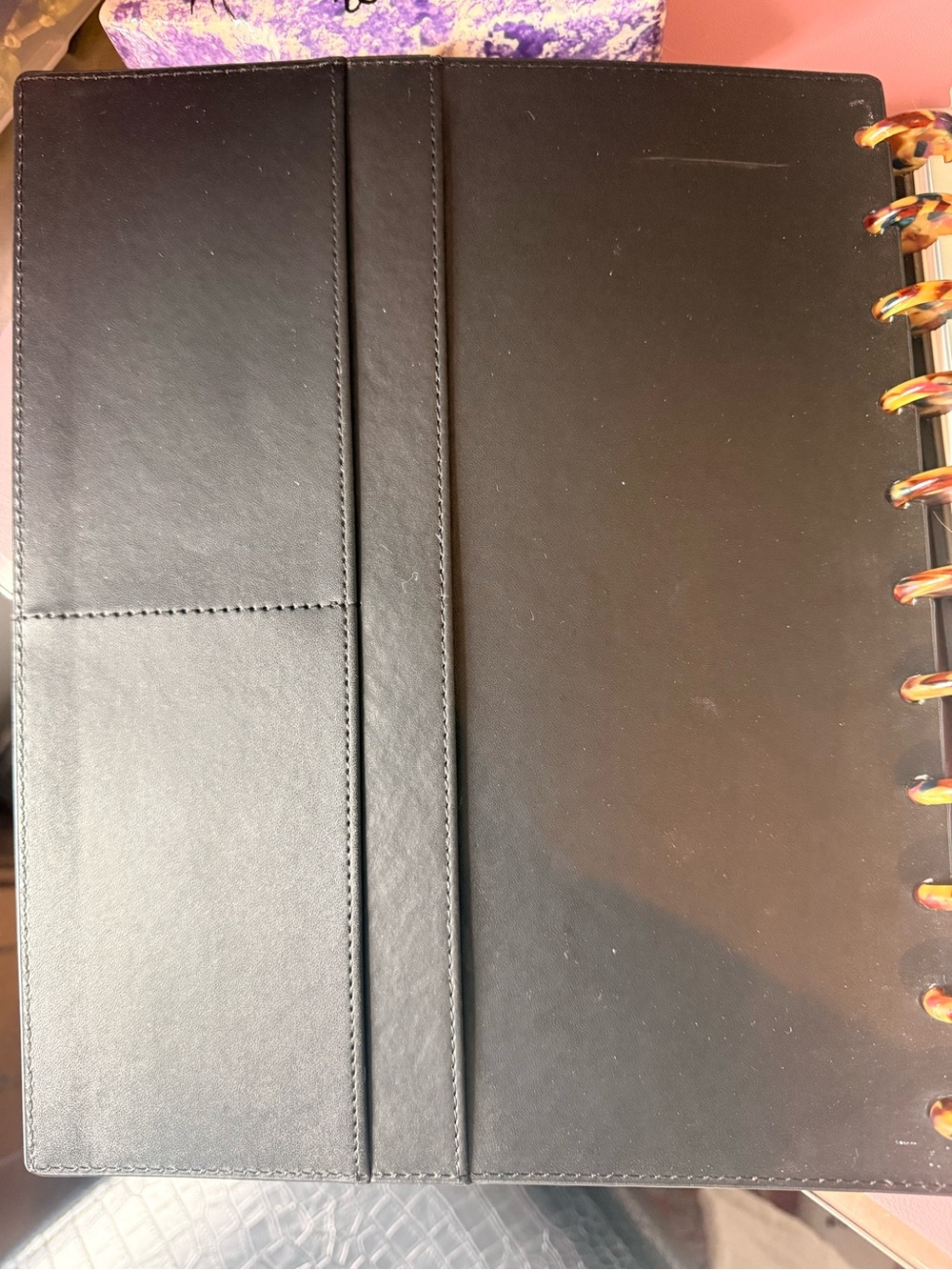 Levenger Red Leather Notebook w/upgraded circa discs - Picture 2 of 12